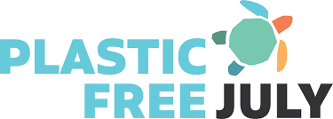Plastic Free July logo.