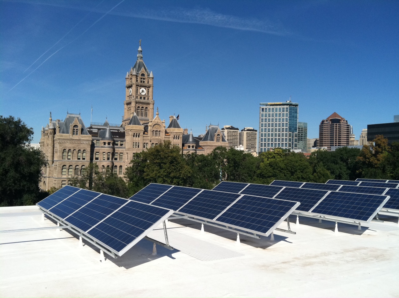 solar panels on SLC building