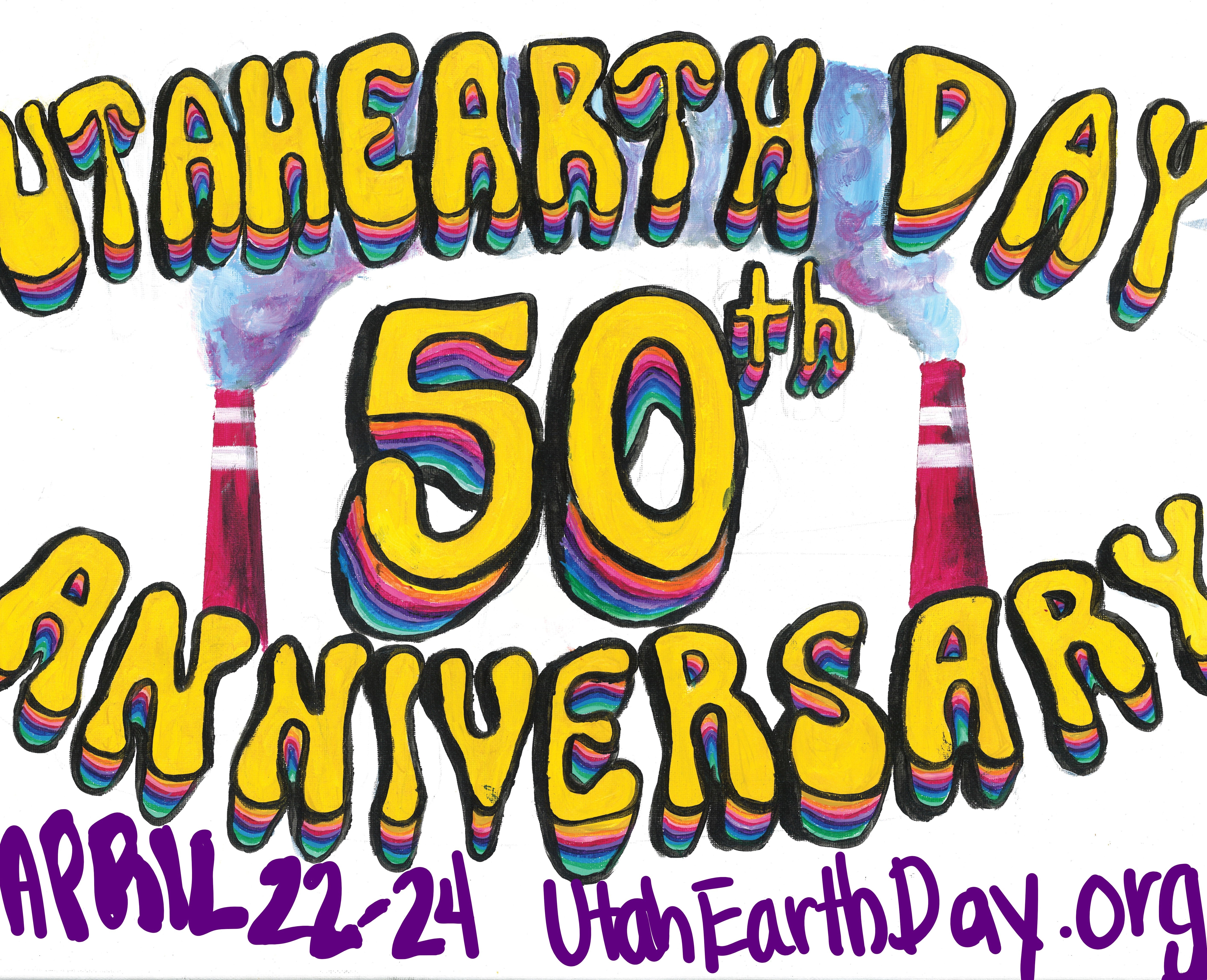 Earth Day 50th Anniversary drawing for UtahEarthDay.org, People's Energy Movement, event.