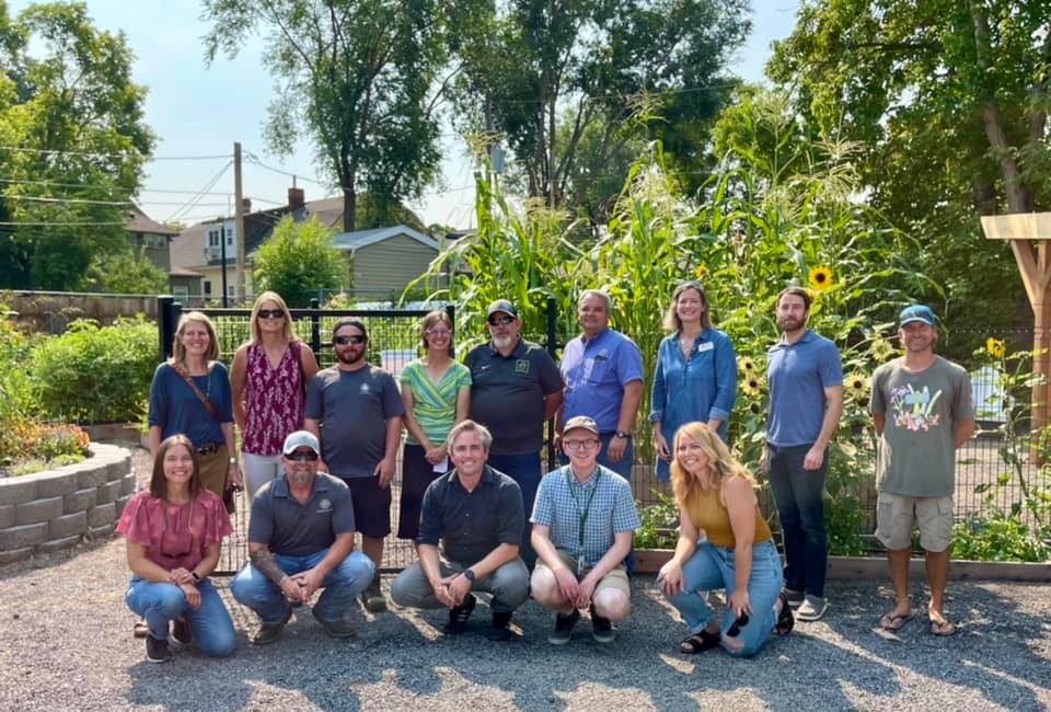 Wasatch Community Gardens and Salt Lake City partners at Richmond Park Community Garden. 